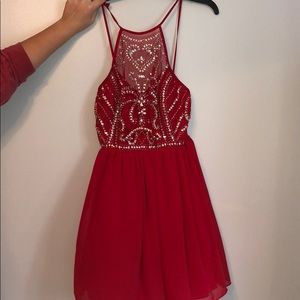 red homecoming dress